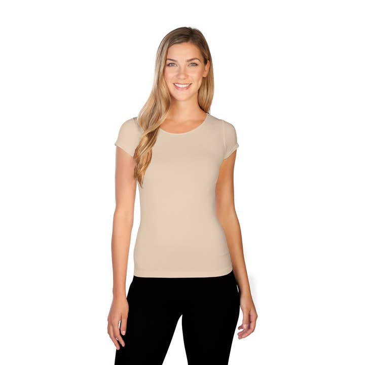Skinnytees - Wholesale T-Shirt - Women's - Short Sleeve Crew Neck Tee4