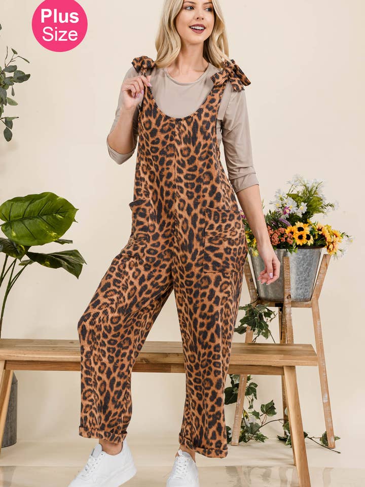 COMBINAISON À IMPRIMÉ ANIMALIER PLUS -CP43873D-PL
pour la vente par Celeste Clothing
