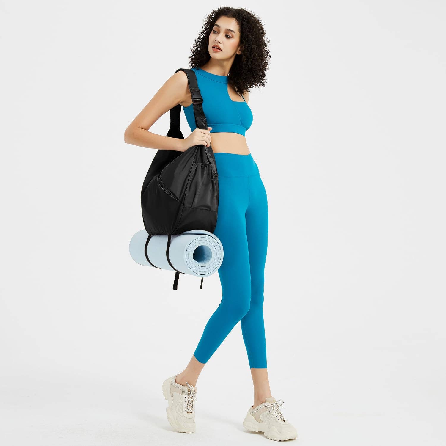 wandf - Vendita all'ingrosso Sacca da viaggio - Donna - Borsa a tracolla da palestra per il weekend con tasca umida6