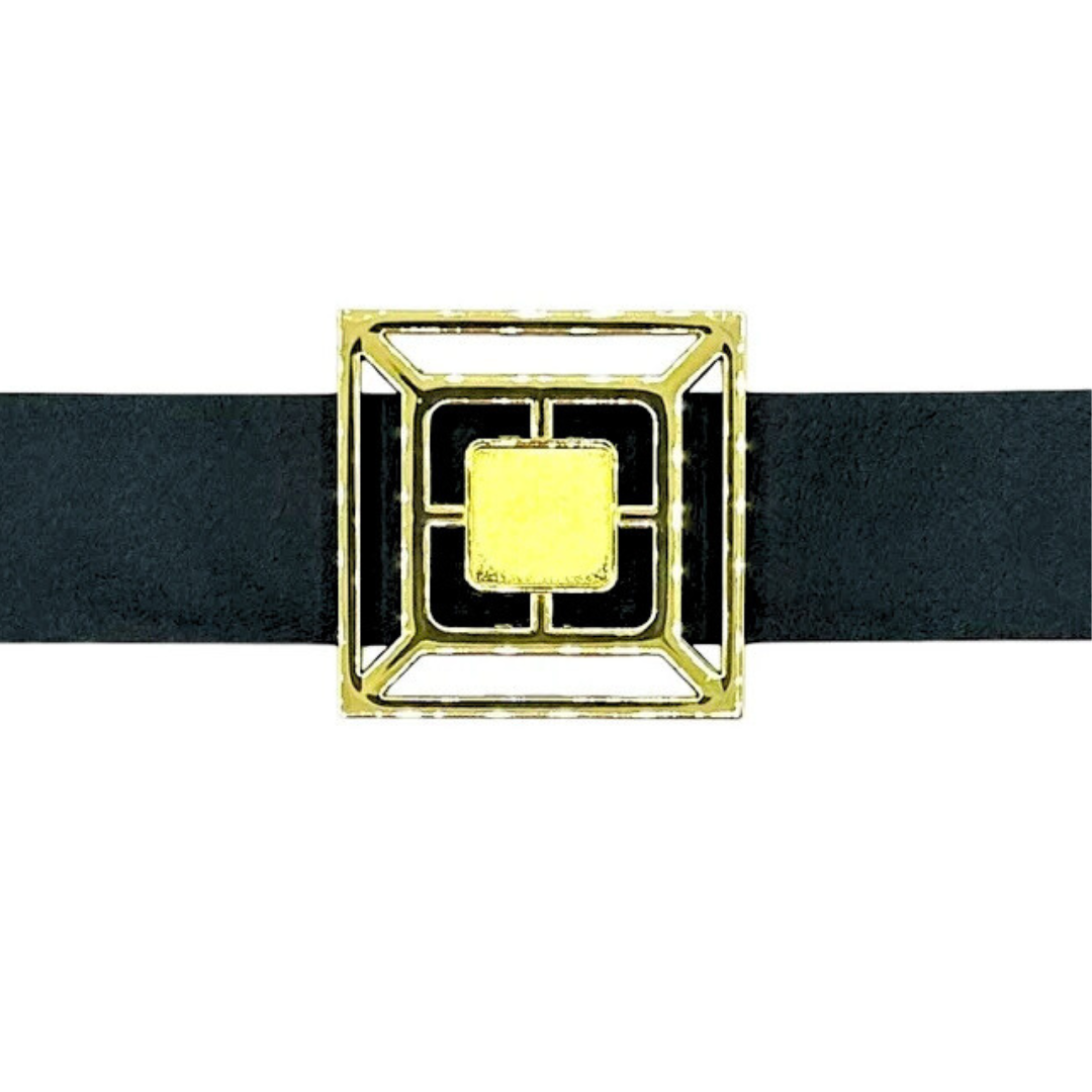Garland - Wholesale Belt - Women's - Black Genuine Leather Interchangeable Stretch Belt 3
