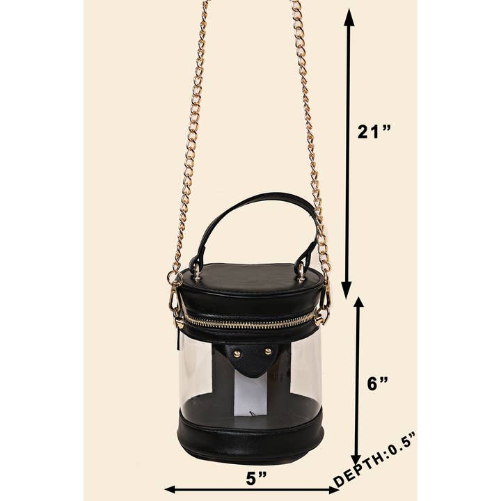 Anarchy Street - Vendita all'ingrosso Borsa a tracolla - Donna - Borsa a secchiello cilindrica in pelle liscia9