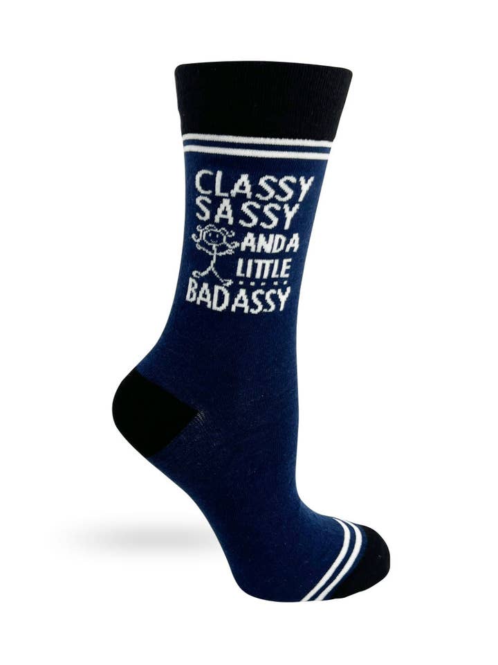 Classy Sassy and a Little Bad Assy - Chaussettes ras-du-cou unisexes Hey Now pour la vente par Fabdaz