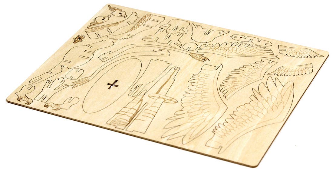 Insight Editions - #1 Pop Culture Publisher - Wholesale DIY Craft Kit - IncrediBuilds: Fantastic Beasts and Where to Find Them: Thunderbird 3D Wood Model and Book1