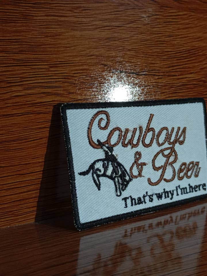 Cow boy Embroidery patches for wholesale by Icon Punch