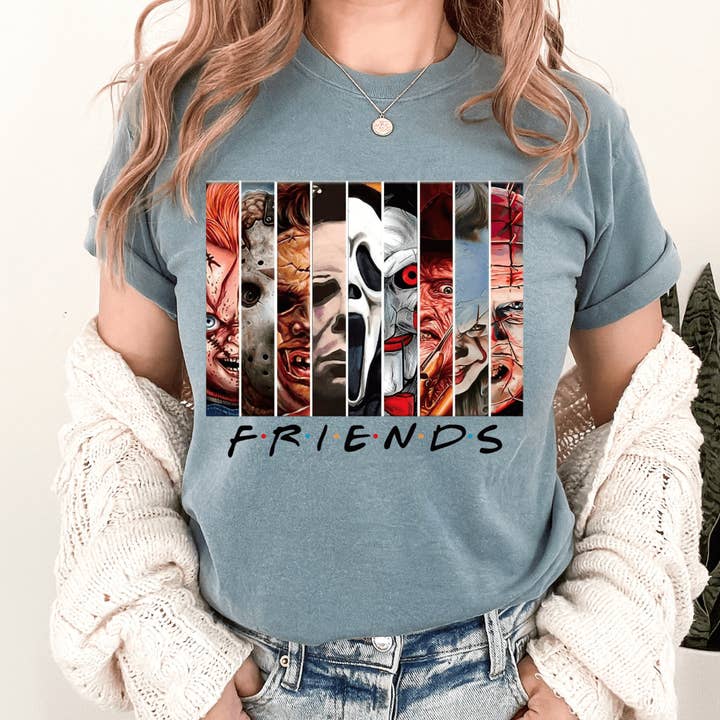 DTF TRANSFER - Horror Movie Friends 6011 for wholesale by dBoldTees & DTF Transfers