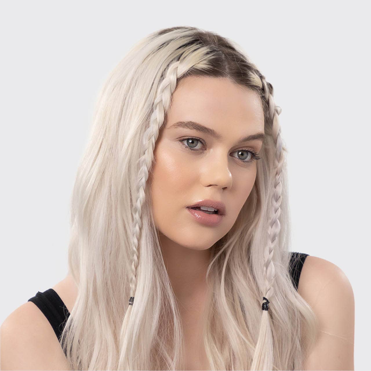 KITSCH – wholesale Hair tie – No-Snag Elastic 100pc - Black4