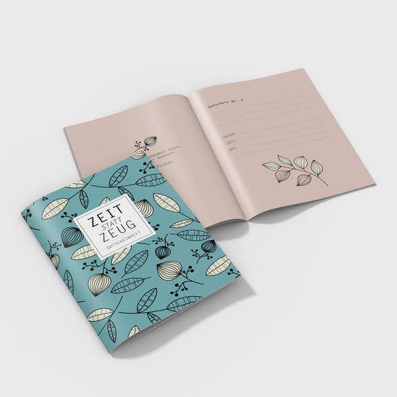 Rotberta - Vendita all'ingrosso Biglietti d'amore - Voucher booklet time invece di roba, blu1