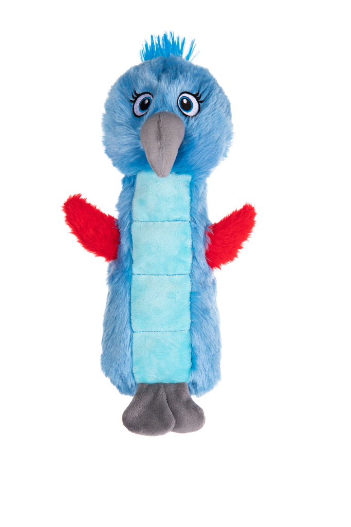 Hofman Animal Care - Wholesale Pet Plush Toy - Dog - Growl Belly Burdz Percy the Parrot1
