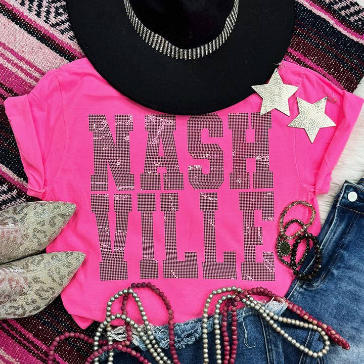 Trendy Transfers - Wholesale Sublimation Transfer - Spangled NASHVILLE Transfer1
