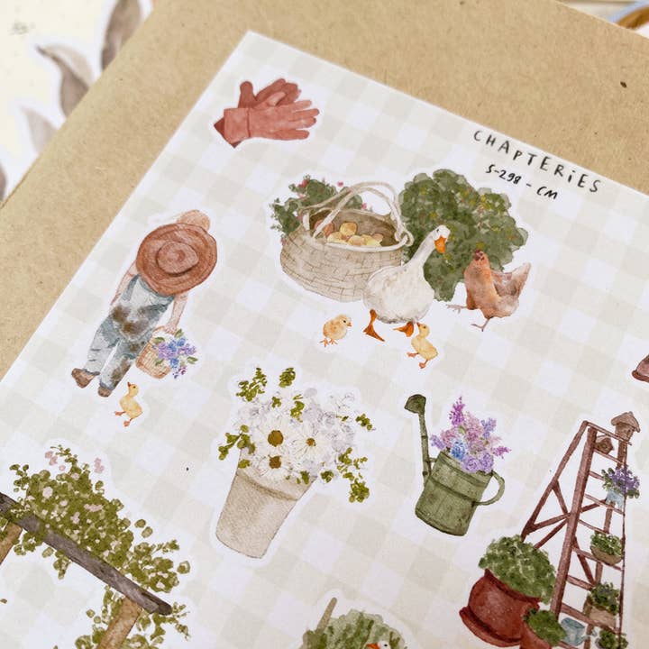 Chapteries - Wholesale Sticker - Feuille d'autocollants - Jardinage4