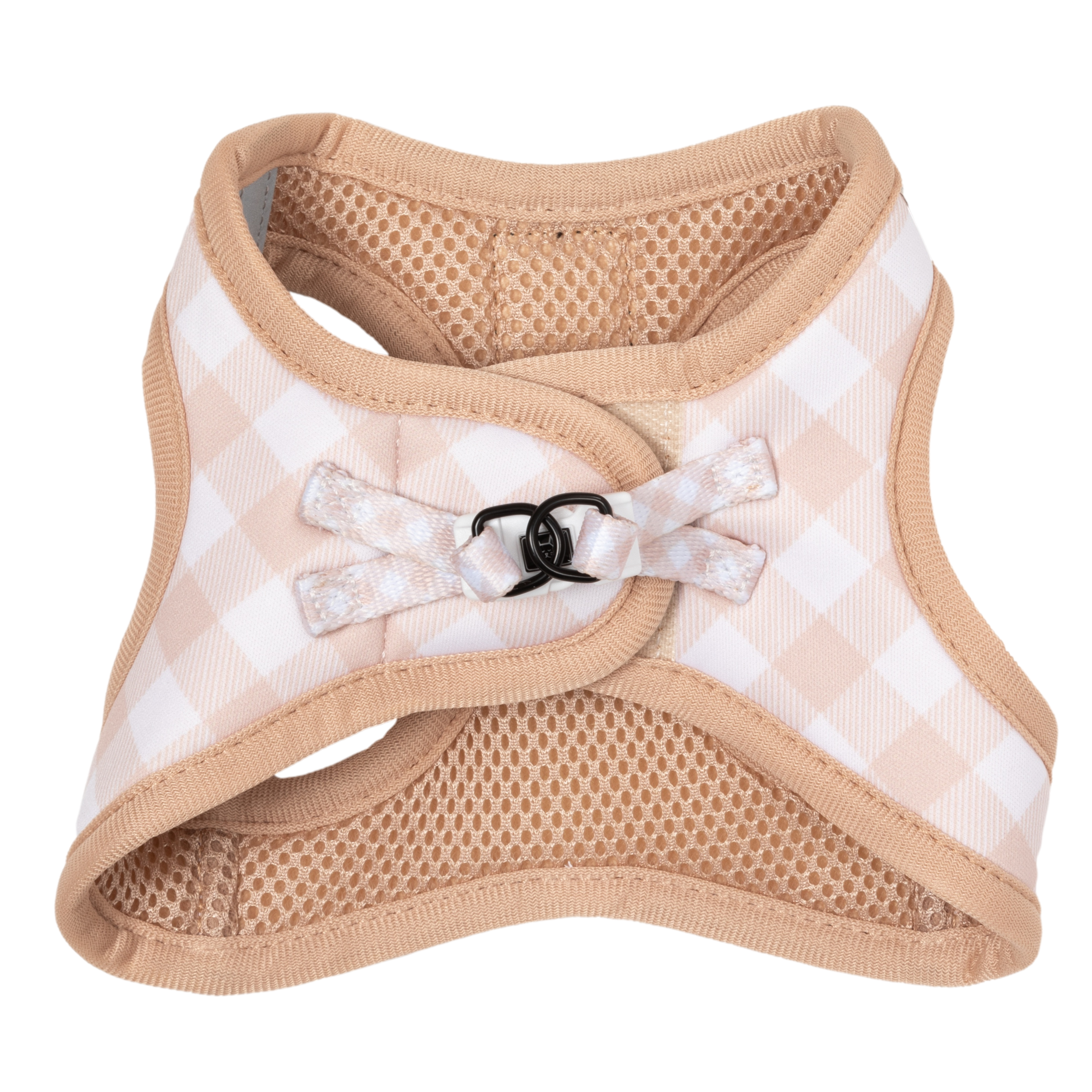 Little Kitty Co. - Wholesale Pet Harness - Cat - CAT STEP IN HARNESS: Latte Gingham1
