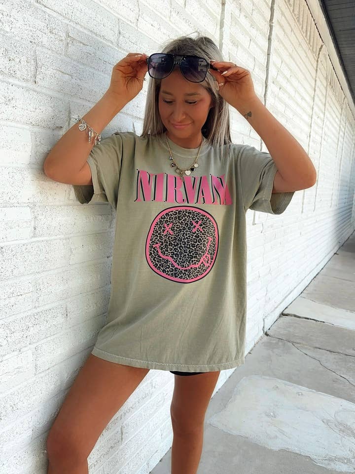 Living Life Leopard Graphic Tee for wholesale by T's tanning & boutique