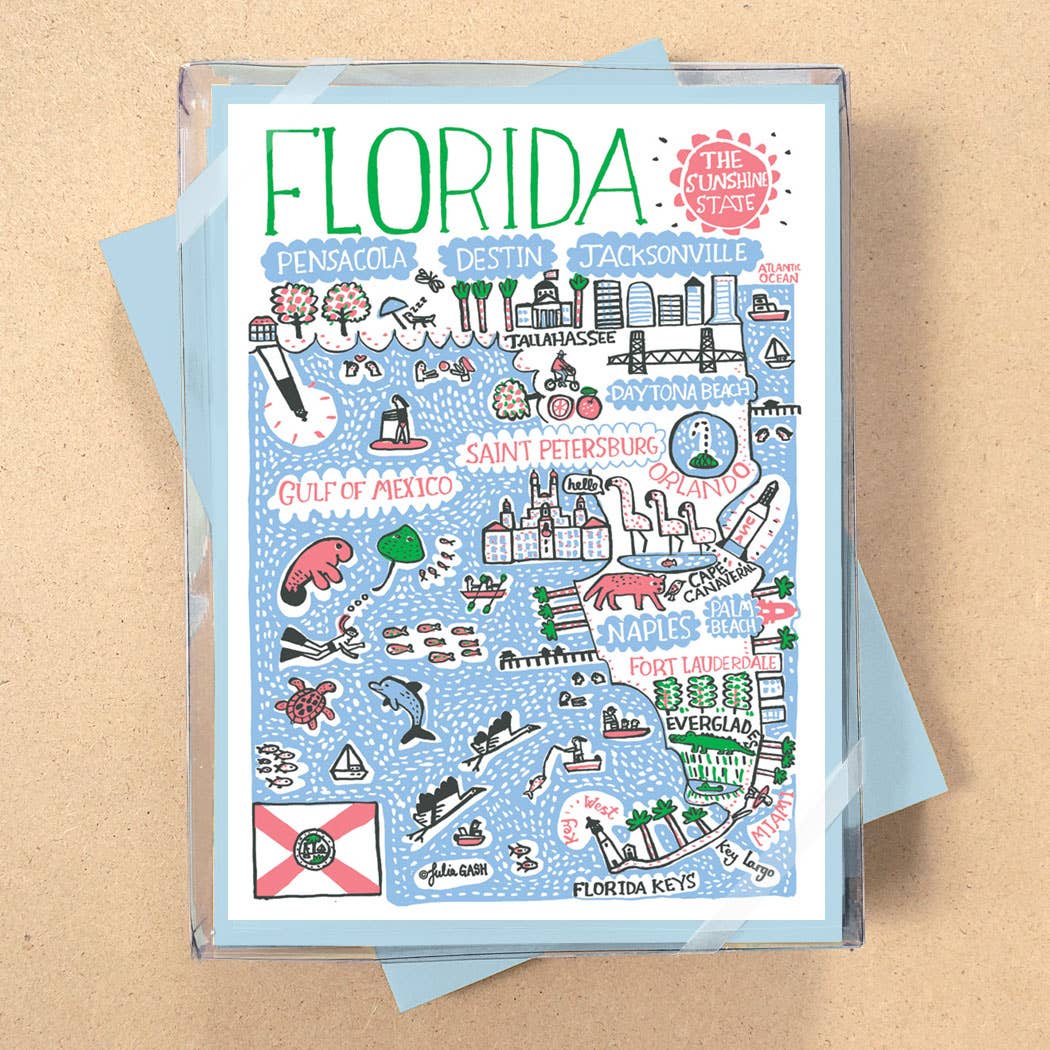 Allport Editions - Vendita all'ingrosso Set di cartoleria/cancelleria - Serie di Carte in Scatola Statescapes - scopri tutti i 29 Stati!7