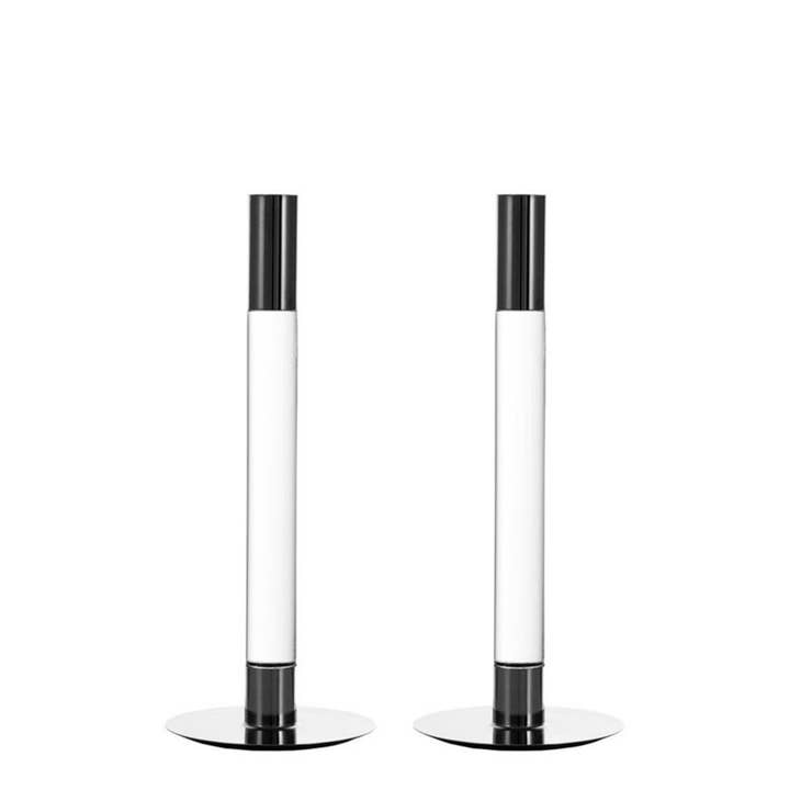 Lumiere Candlesticks Silver 2-pack for wholesale by Orrefors