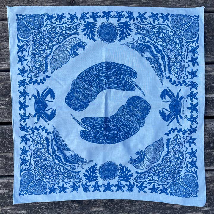 Coastal Haze Designs - Vendita all'ingrosso Bandana - Unisex - Bandana Sea Otter and Tide Pool
