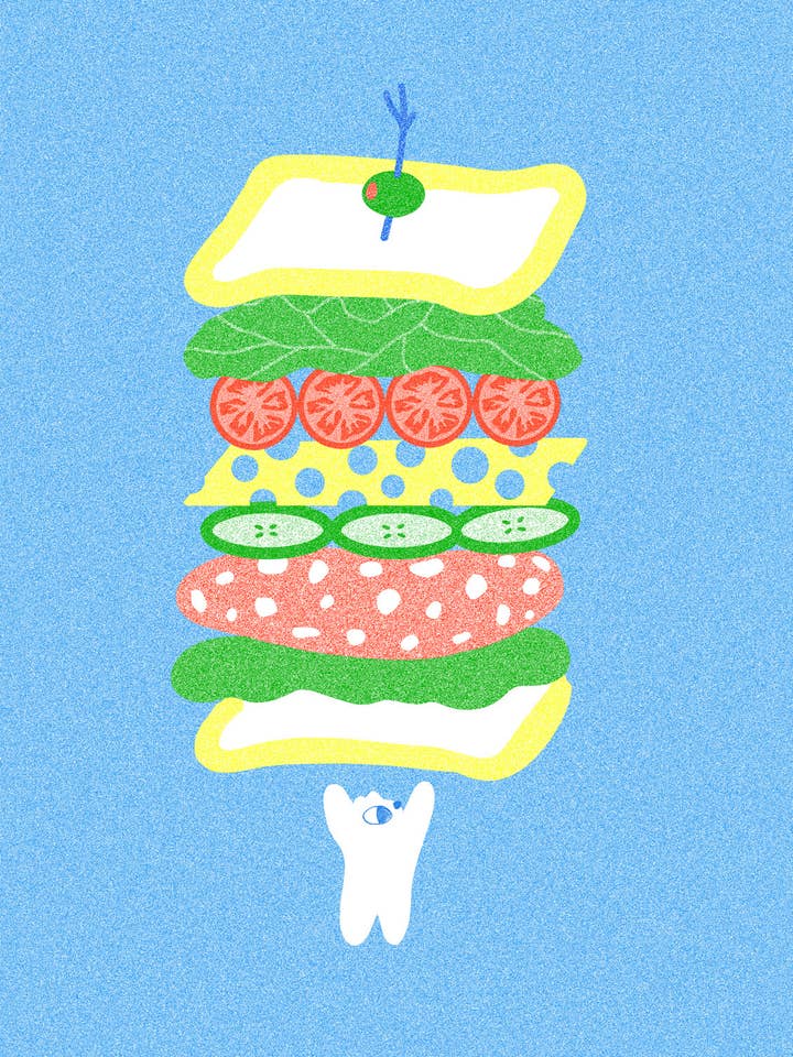 Big Sarnie Art Print, Portrait for wholesale by Beth Mazuryk