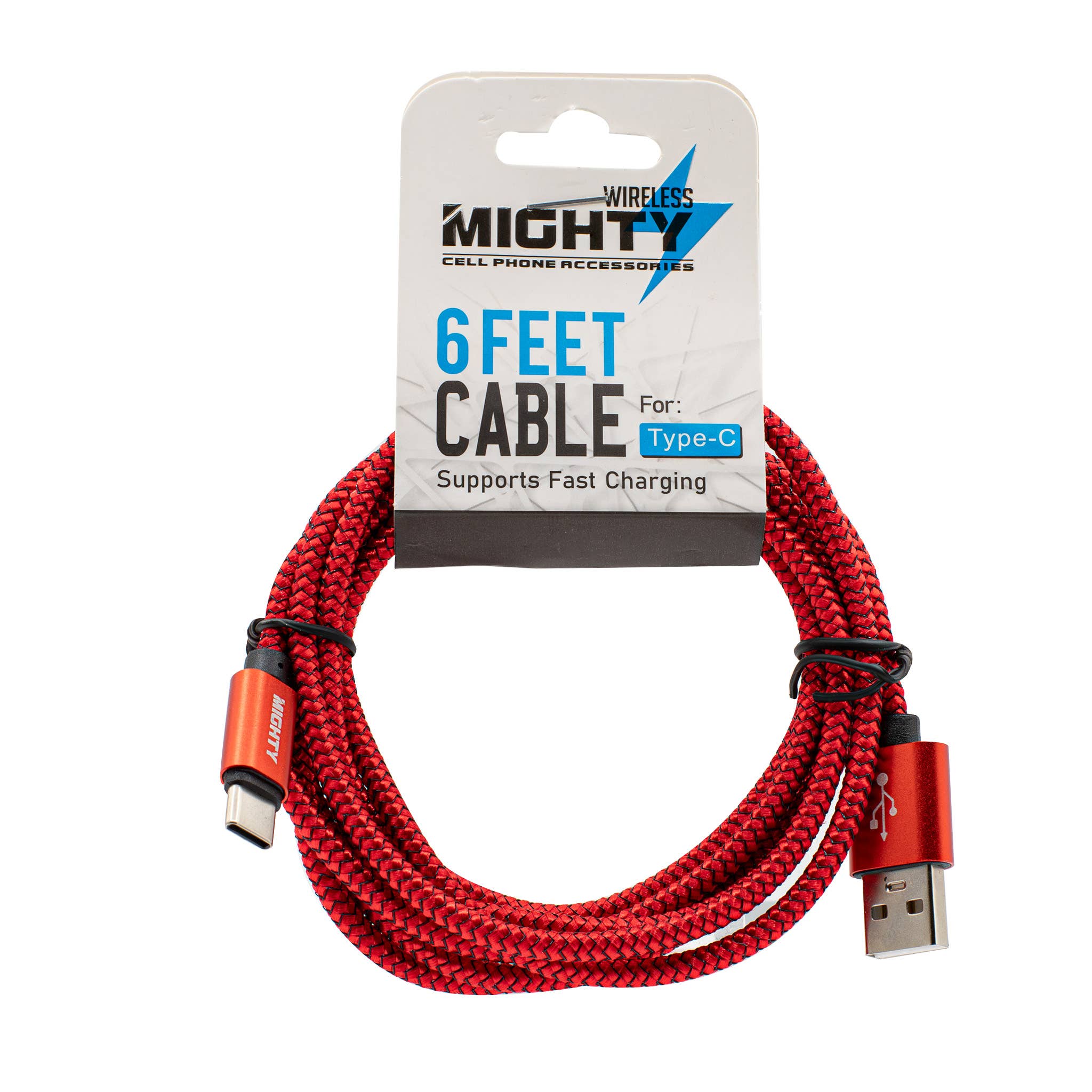 Mighty Wireless - Wholesale Oplaadkabel - 6FT stofkabel type C Mighty TC6FT3