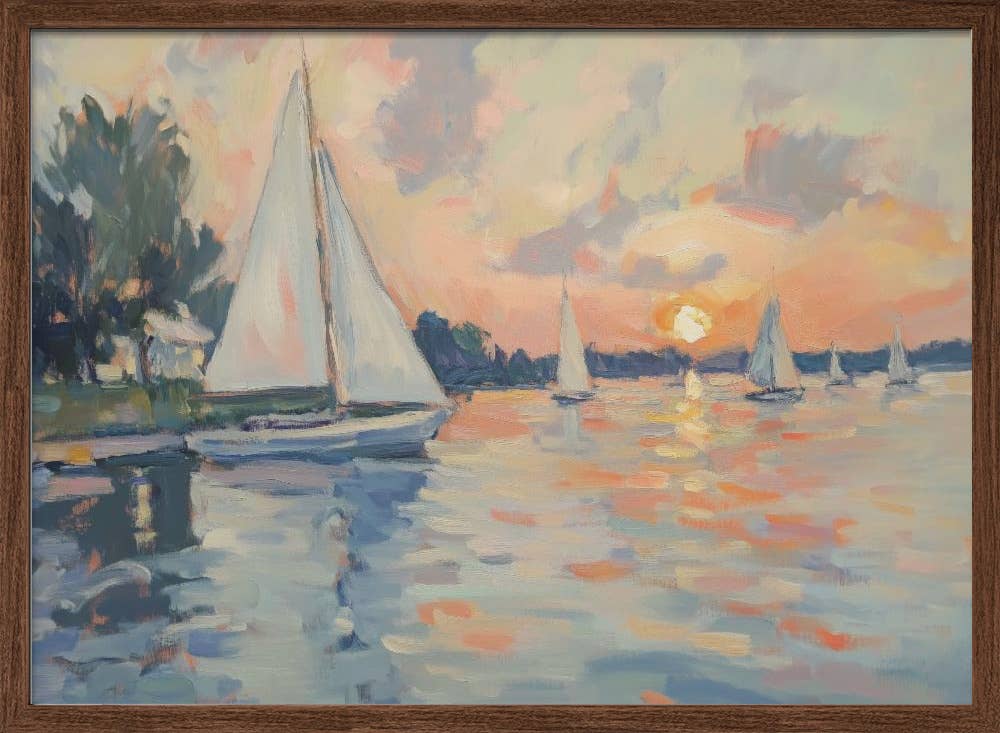 Ready2hangart, Inc. - Vente Affiche d'art - Art mural "Voiliers en mer"8