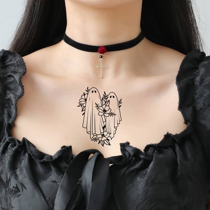 novaxau - Wholesale Choker/collar - Halloween Must-Have Velvet Choker with Spooky Charm2