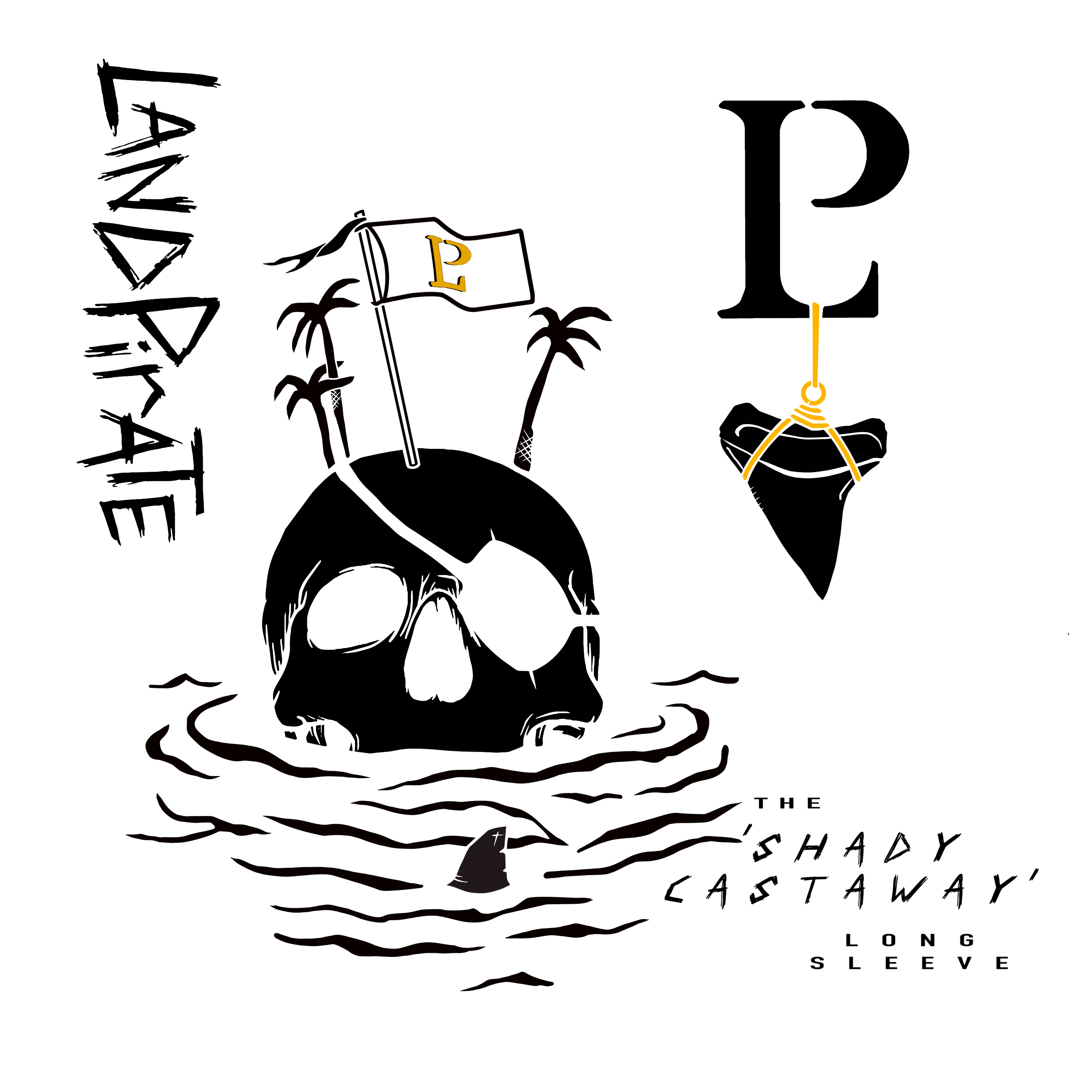 Land Pirate - Wholesale Screen Printed T-Shirt - Men's - the 'Shady Castaway'1