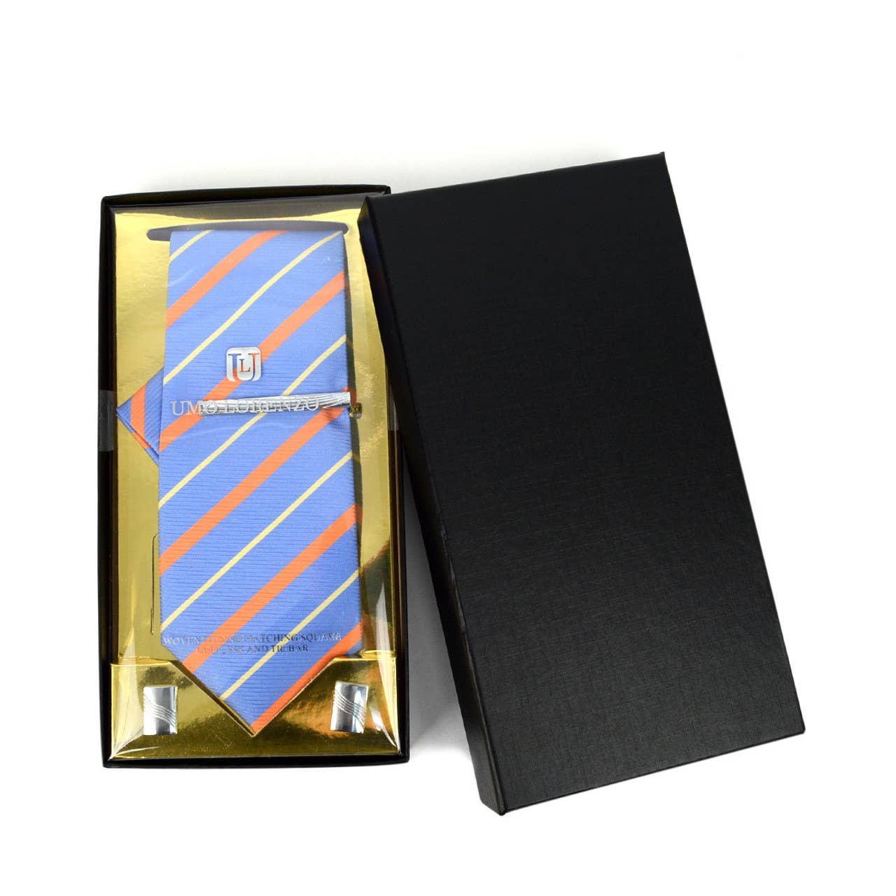 Selini New York - Wholesale Necktie - Men's - 12pc Assorted Pack Tie, Hanky, Cufflink & Tie Bar Set2