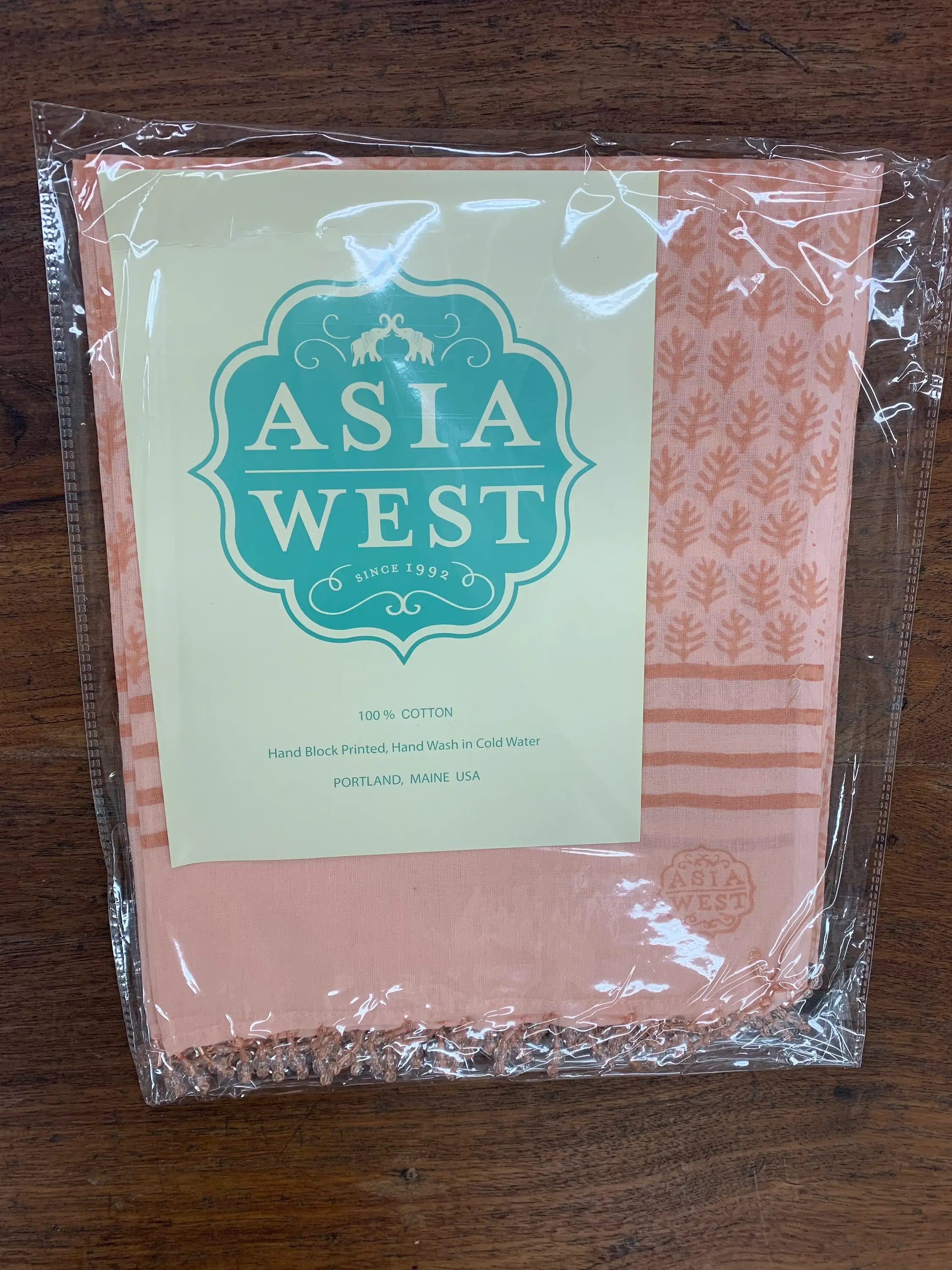 Asia West - Wholesale Scarf - Women's - Peach Cotton Voile Scarf / Shawl or Sarong 7