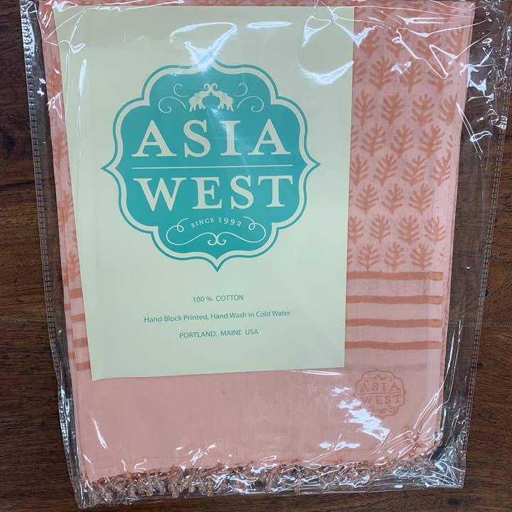 Asia West - Wholesale Scarf - Women's - Peach Cotton Voile Scarf / Shawl or Sarong 7