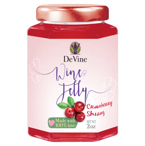 Cranberry Shiraz Wine Jelly for wholesale by DeVine Wine Jelly