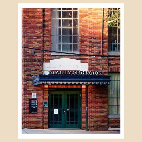 Charlotte, NC Art Print (11x14): A Companhia de Tricotes Nebel por atacado de Charlotte to Paris