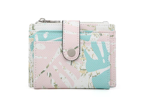 MiMi Wholesale - Wholesale Wallet - Women's - WL1904 Mini Snap Button Wallet & Cardholder w/ Zipper Pocket26