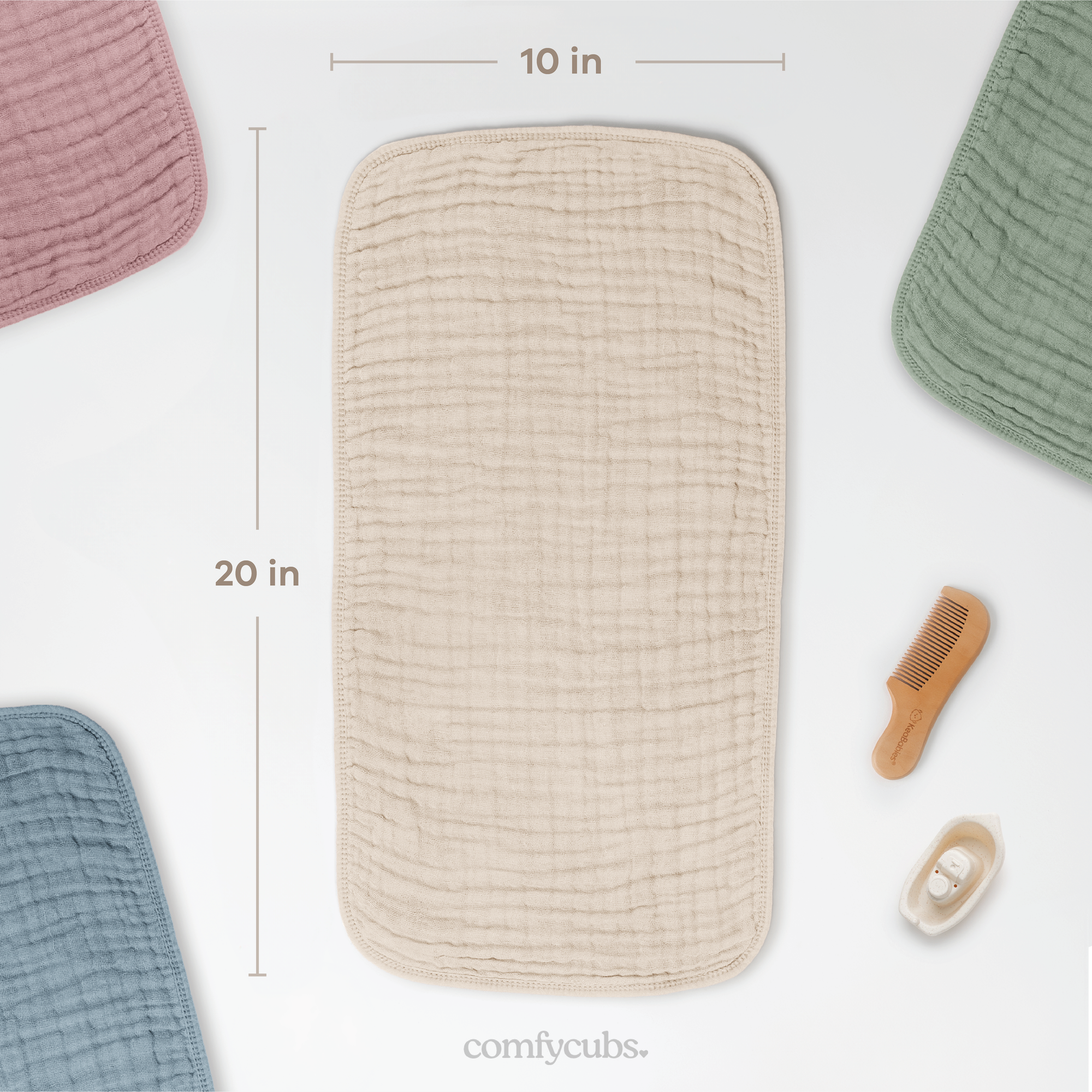 Comfy Cubs - Wholesale Burp Cloth - Baby - Baby Burp Cloths - 100% Muslin Cotton by Comfy Cubs95