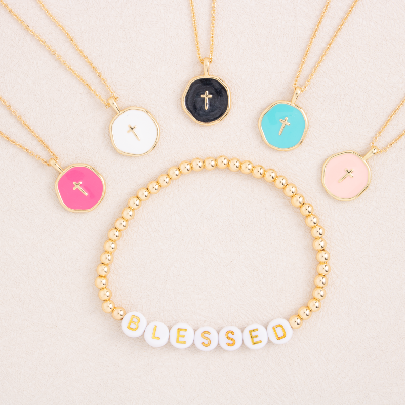 Splendid Iris - Wholesale Jewelry Set - Blessed Beaded Bracelet2