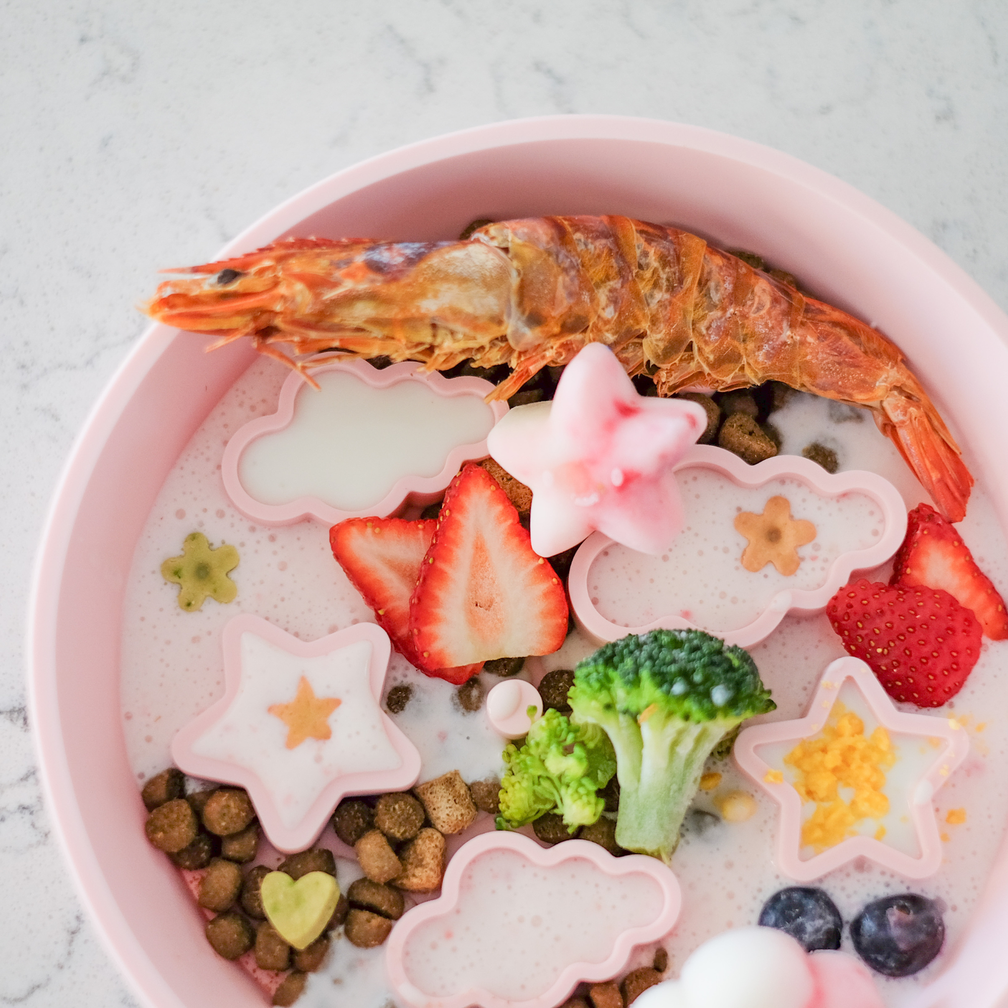 EmeryPets - Wholesale Pet Bowl - Cat/Dog - Star + Cloud Slow Feeder Bowls (Pink)4