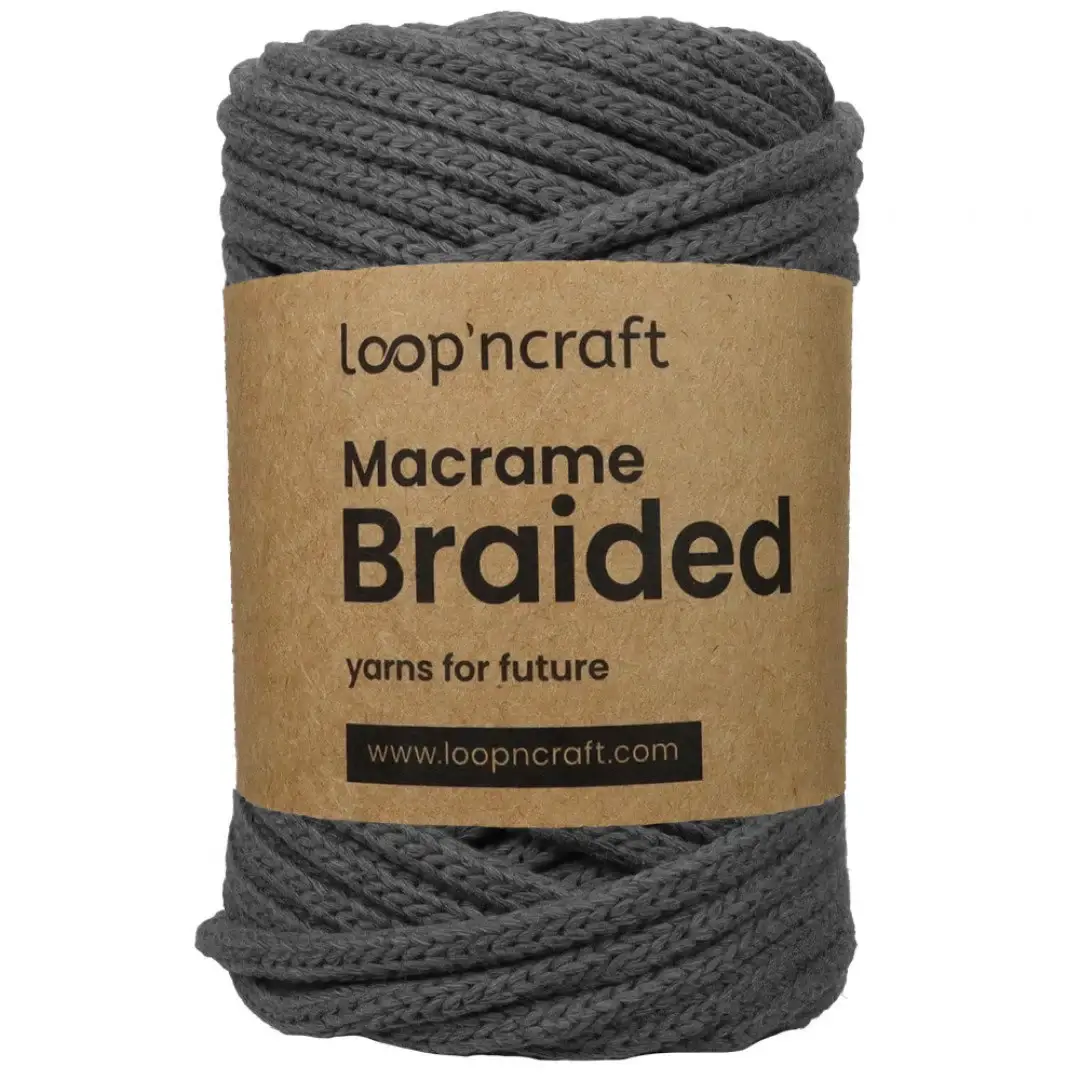 Loop'ncraft – Großhandel Garn – Loop'ncraft Macrame Geflochten 6 mm, Makramee Garn2