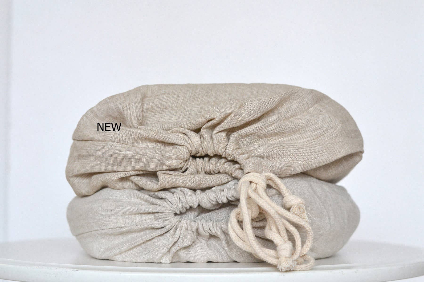 Linen Way Inc. - Wholesale Bedding Pillowcase/Sham - Trieste Pillow Case in White & Natural - Set of Two3