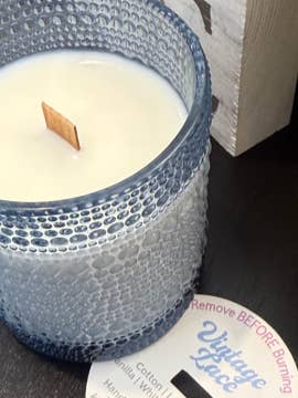 Vintage Lace 7.5 oz soy wax candle - clean scent for wholesale by PR Home Scents