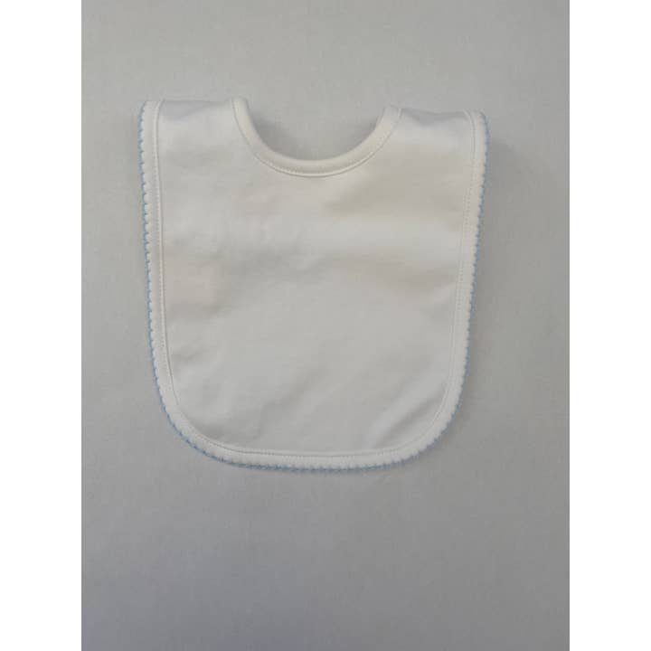 Cute as Buttons - Wholesale Bib - Baby - White Pima Bib