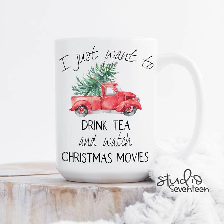 Studio Seventeen - Wholesale Coffee Mug - Christmas Red Truck Mug