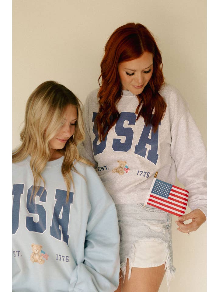 Whitney | Chaudoin Creations - Wholesale Screen Printed T-Shirt - Women's - USA Teddy Bear Graphic Tee1