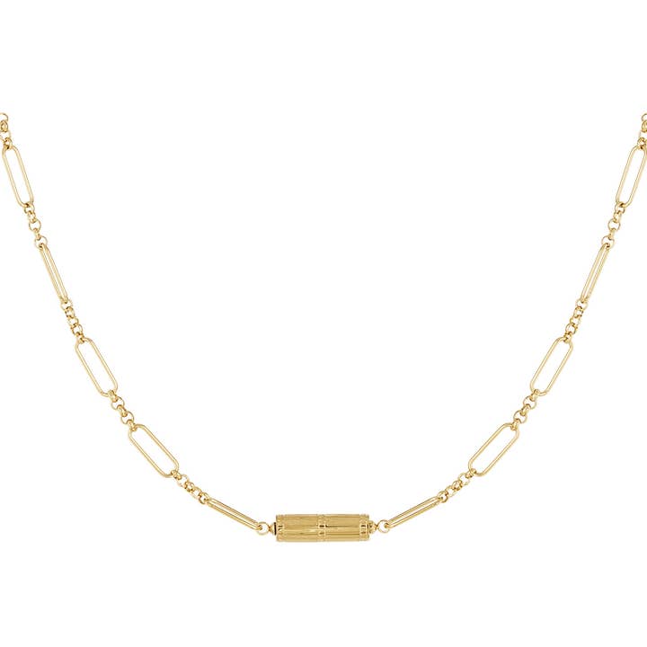 Chaîne à maillons avec breloque - Acier inoxydable pour la vente par SHINE BUY