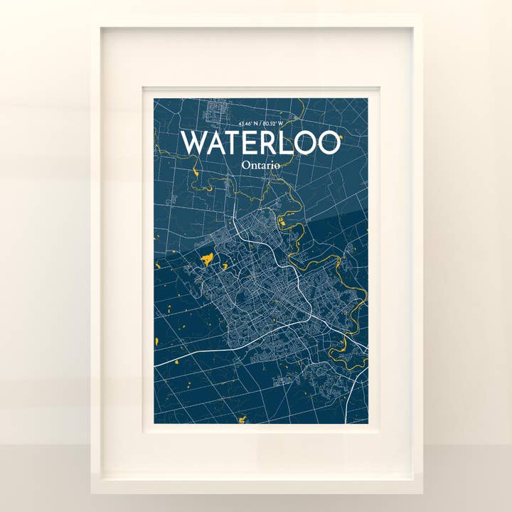 OurPoster.com - Wholesale Poster - Waterloo City Map Poster197