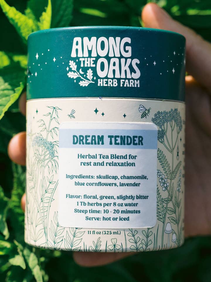 Dream Tender - Farm Fresh Herbal Tea for wholesale by Among the Oaks Herb Farm