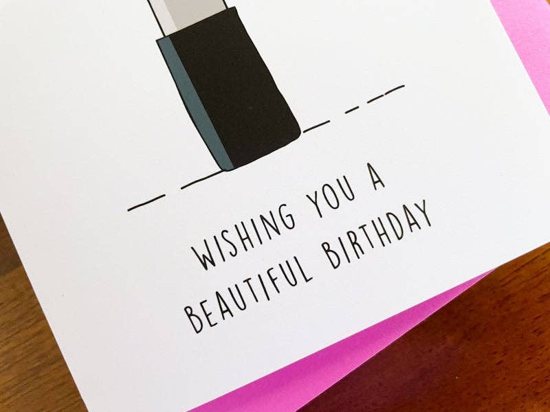 Stone Donut Design, LLC – Engroshandel Fødselsdagskort – Smuk fødselsdagslæbestift fødselsdagskort af Stone Donut Design1