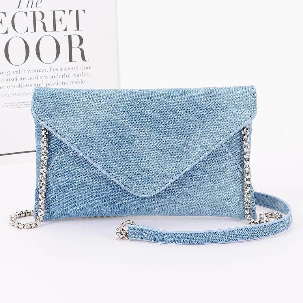 3AM BY H&D ACCESSORIES - Vente Pochette – femme - Pochette enveloppe en denim0