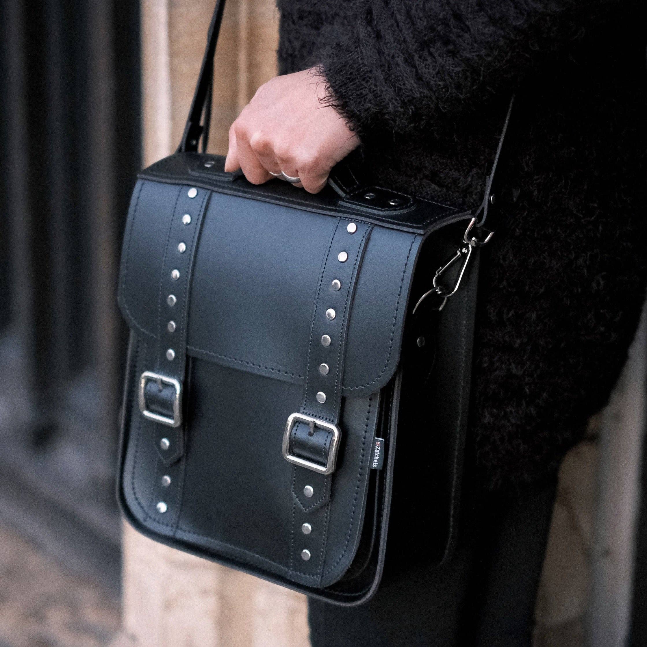 Zatchels - Vendita all'ingrosso Zaino - Donna - Zaino da città in pelle fatto a mano - gotico con borchie - nero5