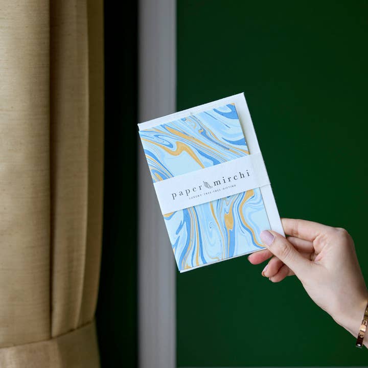 Handmarmorerat gratulationskort - Fri ande sommarhimmel för wholesale av Paper Mirchi