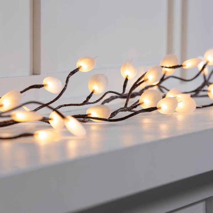 Woodland Storybook Garland LED Silver Dollar for wholesale by Evergreen Enterprises