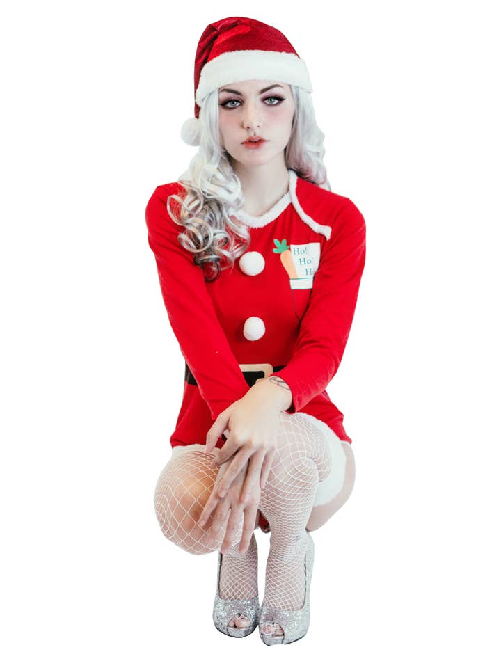 Envy Body Shop - Venta al por mayor Disfraz - Mujer - Disfraz de Papá Noel de Navidad para adultos, bonito disfraz de fiesta de Halloween5