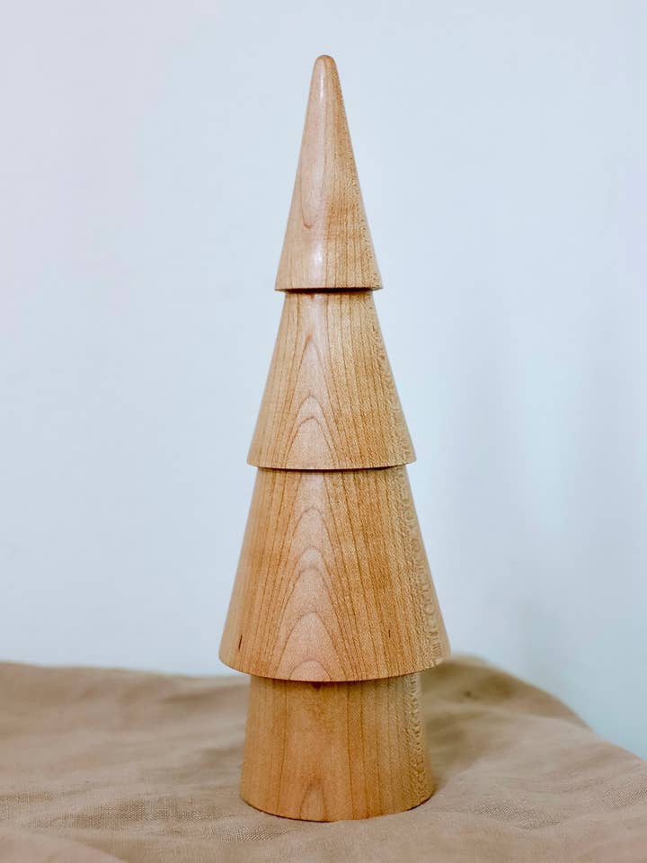 'Sugar Pine' - Medium Full Size Woodland Christmas Tree for wholesale by Make It Slow | Modern Woodworking the Old Fashioned Way