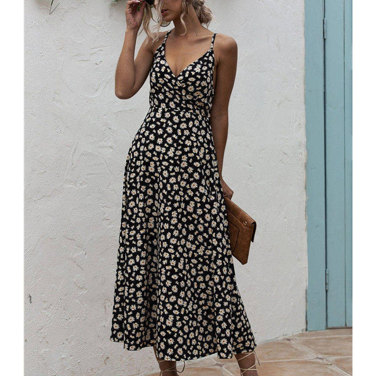 Lily Clothing - Wholesale Dress - Women's - Little Daisy camisole print dress_CWDMD15102